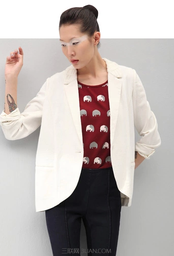 时尚休闲女士西服图片